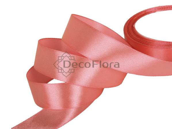 Лента атласная 5cm*20м - 1039 - темно-коралловый