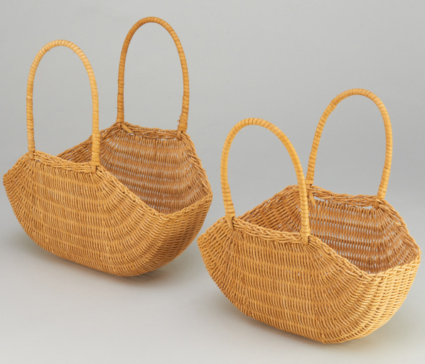 Набор корзин ротанг 2шт 31*14,5*10*30, 29*11,5*10*30 натуральный