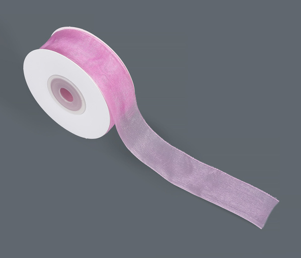 Лента органза 2,5см*25y дикая роза